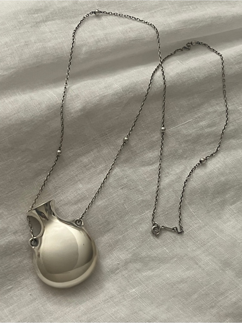 rare vintage Tiffany & Co Elsa Peretti Open Bottle necklace 925 Sterling Silver